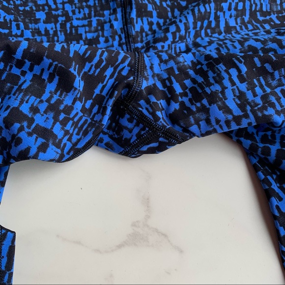 Lululemon Speed Up Tight 28" Urban Block Wild Bluebell Black leggings pockets - Picture 10 of 12